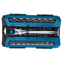 Универсальный набор инструментов GROSS 14145 (36 предм., 120 зубьев, CrV, 1/2",3/8”)