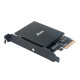 Переходник Akasa ( AK-PCCM2P-03 ) для 2xM.2 NGFF M-Type SSD в PCIe 3.0 x4