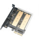 Переходник Akasa ( AK-PCCM2P-03 ) для 2xM.2 NGFF M-Type SSD в PCIe 3.0 x4