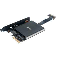 Переходник Akasa ( AK-PCCM2P-04 ) для 2xM.2 NGFF M-Type SSD в PCIe 3.0 x4 RGB LED
