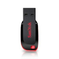 SanDisk USB Drive 64Gb Cruzer Blade SDCZ50-064G-B35 {USB2.0, Black-Red}