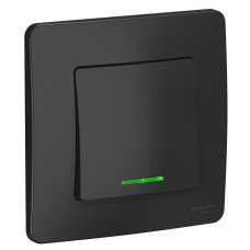 Schneider-electric BLNVS010116 BLANCA С/У 1-клавишный ВЫКЛЮЧАТЕЛЬ ( c х .1) с подсв., 10А, 250B, АНТРАЦИТ