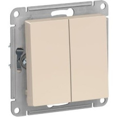 Schneider-electric ATN000251 ATLASDESIGN 2-клавишный ВЫКЛЮЧАТЕЛЬ, сх.5, 10АХ, механизм, БЕЖЕВЫЙ