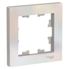Schneider-electric ATN000401 ATLASDESIGN 1-постовая РАМКА, ЖЕМЧУГ