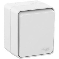 Schneider-electric ATN540111 AtlasDesign Profi54 выключатель одноклавишный IP54 10 АХ, БЕЛЫЙ, Россия