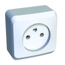 Schneider-electric PA16-001B ЭТЮД О/У РОЗЕТКА без заземления без шторок 16А 250B, БЕЛЫЙ, Россия