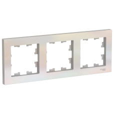 Schneider-electric ATN000403 ATLASDESIGN 3-постовая РАМКА, универсальная, ЖЕМЧУГ