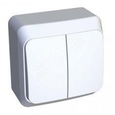 Schneider-electric BA10-002B ЭТЮД О/У 2-клавишный ВЫКЛЮЧАТЕЛЬ 10 АХ, БЕЛЫЙ, Россия