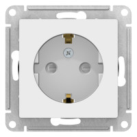 Schneider-electric ATN000145 ATLASDESIGN РОЗЕТКА с заземлением со шторками, 16А, механизм, БЕЛЫЙ