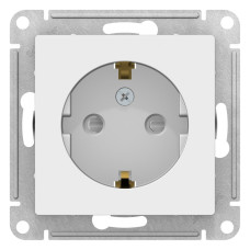 Schneider-electric ATN000145 ATLASDESIGN РОЗЕТКА с заземлением со шторками, 16А, механизм, БЕЛЫЙ