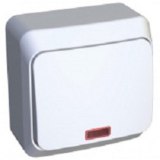 Schneider-electric BA10-005B ЭТЮД О/У 1-клавишный ВЫКЛЮЧАТЕЛЬ с подсветкой 10 АХ, БЕЛЫЙ, Россия