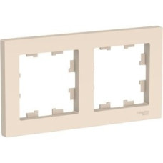 Schneider-electric ATN000202 ATLASDESIGN 2-постовая РАМКА, универсальная, БЕЖЕВЫЙ