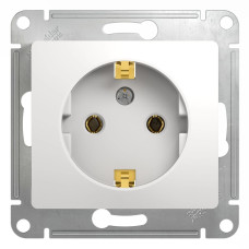 Schneider-electric GSL000143 GLOSSA РОЗЕТКА с заземлением, 16А, механизм, БЕЛЫЙ