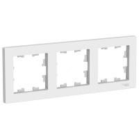 Schneider-electric ATN000103 ATLASDESIGN 3-постовая РАМКА, универсальная, БЕЛЫЙ