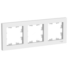 Schneider-electric ATN000103 ATLASDESIGN 3-постовая РАМКА, универсальная, БЕЛЫЙ