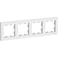 Schneider-electric ATN000104 ATLASDESIGN 4-постовая РАМКА, универсальная, БЕЛЫЙ