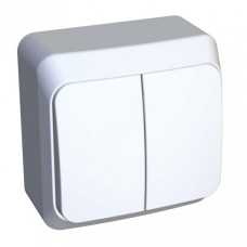 Schneider-electric BA10-006B ЭТЮД О/У 2-клавишный ВЫКЛЮЧАТЕЛЬ с подсветкой 10 АХ, БЕЛЫЙ, Россия