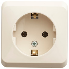 Schneider-electric PA16-003K ЭТЮД О/У РОЗЕТКА с заземлением без шторок 16А 250B, КРЕМОВЫЙ, Россия