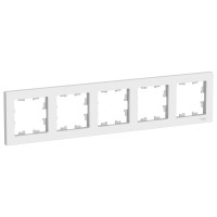Schneider-electric ATN000105 ATLASDESIGN 5-постовая РАМКА, универсальная, БЕЛЫЙ