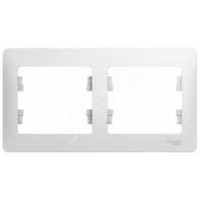 Schneider-electric GSL000102 GLOSSA 2-постовая РАМКА, горизонтальная, БЕЛЫЙ