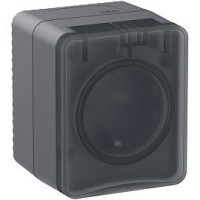 Schneider-electric ATN544045 AtlasDesign Profi54 розетка с заземлением со шторками IP54 16А 250B, АНТРАЦИТ, Россия