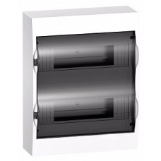 Schneider-electric EZ9E212S2SRU Щит распределительный навесной белый дверь прозрачная на 24 модуля IP40 Easy9