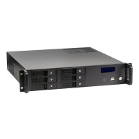 Exegate EX279705RUS Серверный корпус Exegate Pro 2U480-HS06 <RM 19", высота 2U, глубина 480, без БП, 6xHotSwap, USB>