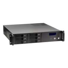 Exegate EX279705RUS Серверный корпус Exegate Pro 2U480-HS06 <RM 19", высота 2U, глубина 480, без БП, 6xHotSwap, USB>
