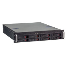 Exegate EX281232RUS Серверный корпус ExeGate Pro 2U550-HS08 <RM 19", высота 2U, глубина 550, без БП, 8xHotSwap, USB>