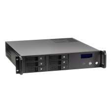Exegate EX279753RUS Серверный корпус Exegate Pro 2U480-HS06 <RM 19", высота 2U, глубина 480, БП 500ADS, 6xHotSwap, USB>