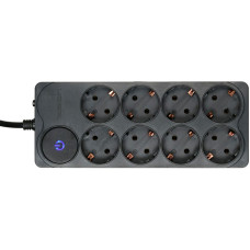 Сетевой фильтр Ippon BK258 5.0м Black 8 розеток