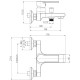 Смеситель для ванны Cersanit Brasko Black 63108