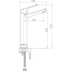 Смеситель для раковины Cersanit Flavis 63038