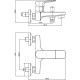 Смеситель для ванны Cersanit Nature 63064