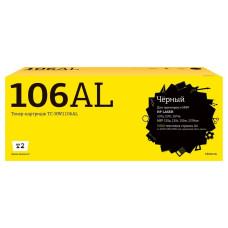 T2 W1106AL картридж для HP Laser 107a/107r/107w/MFP 135a/135r/135w/137fnw (2500 стр.) черный, с чипом