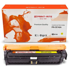 Картридж лазерный Print-Rite[PR-CE742A] TFHAN6CPU1JCE742A желтый (7300стр.) для HP LJ CP5220/CP5221/CP5223/CP5225