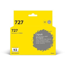 T2 F9J80A Картридж № 727 (IC-HF9J80A) для HP Designjet T920/T930/T1500/T1530/T2500/T2530, серый, с чипом
