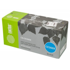 Картридж лазерный Cactus CS-CE260X черный (17000стр.) для HP LJ CP4525