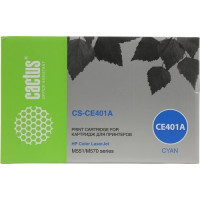 Картридж лазерный Cactus CS-CE401A голубой (6000стр.) для HP CLJ M551