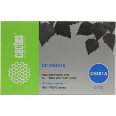 Картридж лазерный Cactus CS-CE401A голубой (6000стр.) для HP CLJ M551