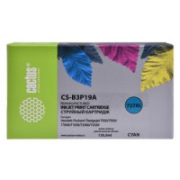 B3P19A CACTUS Картридж №727 для HP DJ T920/T1500/T2530, голубой (130мл)