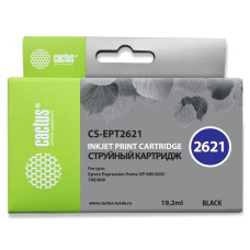 Картридж струйный Cactus CS-EPT2621 черный для Epson Expression Home XP-600/605/700/800 (14мл)