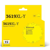 T2 LC-3619XLY Тонер-картридж для (IC-B3619XL-Y) Brother MFC-J3530DW/J3930DW, жёлтый, с чипом, 1500к