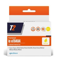 T2 C13T048440 Картридж (IC-ET0484) для Epson Stylus Photo R200/R300/RX500/RX600, желтый, с чипом