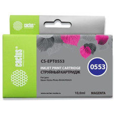 Картридж струйный Cactus CS-EPT0553 пурпурный (10мл) для Epson Stylus RX520/Stylus Photo R240