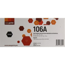 Easyprint W1106ANC картридж для HP Laser 107a/107r/107w/MFP 135a/135r/135w/137fnw (1000 стр.) черный, БЕЗ ЧИПА