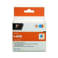 T2 CL-513 Картридж (IC-CCL513) для Canon PIXMA iP2700/MP230/240/250/280/480/490/MX320/360/410, цветной