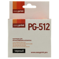 Easyprint PG-512 Картридж для Canon PIXMA iP2700/MP230/240/250/280/480/490/MX320/360/410, черный