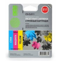 Cactus CL-511 Картридж CACTUS CS-CL511 для Canon PIXMA MP240/ MP250/MP260/ MP270/ MP480/ MP490/ MP492/MX320/ MX330, трехцветный, 9 мл
