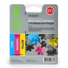 Cactus CL-511 Картридж CACTUS CS-CL511 для Canon PIXMA MP240/ MP250/MP260/ MP270/ MP480/ MP490/ MP492/MX320/ MX330, трехцветный, 9 мл